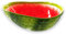Lashuma Handgemachte Obstschale Melone, Servierschale aus Italienischer Keramik in Melonenoptik, Runde Salatschüssel 24 cm