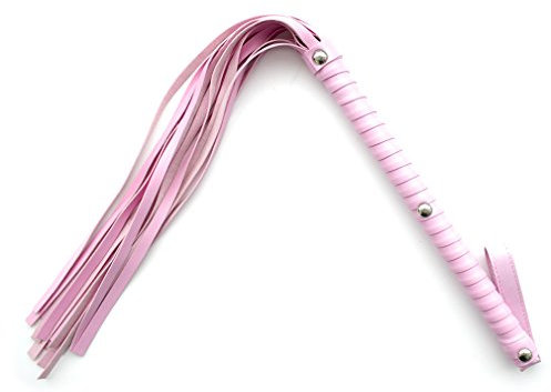 Boowhol Peitsche Lederpeitsche Rivet Reitpeitsche Reitgerte erotische SM Peitsche Sex Spielzeug (Pink)