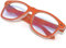 MFAZ Morefaz Ltd Women Anti Glare Reading Glasses +1.0 +1.5 +2.0 +2.5 +3.00 +4.00 Blue Light Filter Computer Gaming TV Radial (2.00 Anti Glare, Orange)