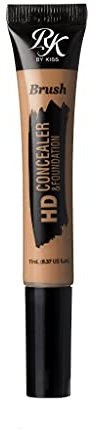 Ruby Kisses HD Concealer & Foundation Flawless Full Cover Brush Face Makeup (Fawn)