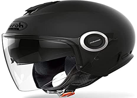 AIROH Helios HE11 Casco Moto, Nero (Black Matt), MC