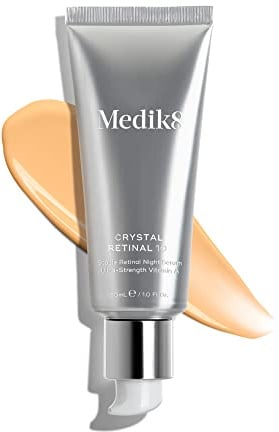 Medik8 Crystal Retinal 10, Age-Defying Serum, 0.1% Retinal Strength - 30ml | Age-Defying Retinal Night Serum, Improves Wrinkles & Skin Firmness, 11x Faster than Retinol, For Advanced Vitamin A Users