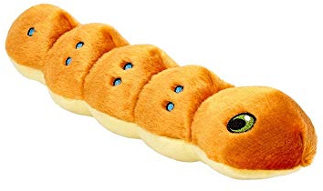 Fluff & Tuff Tiny Spicy Raupe für kleine Hunde, 27,9 cm, langlebig und maschinenwaschbar