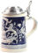 chaozhi Bierkrug mit Zinndeckel - Buchstabenmuster - Klassiker - 1 stück - Zuhause - Heißgetränke - Becher - Stein - Bierkrug