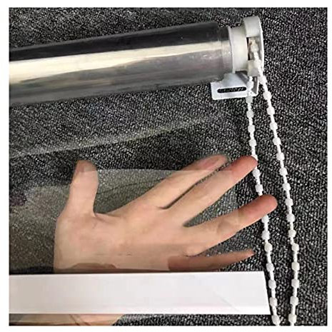 ASDQWER Waterproof Clear Roll Up Blinds,Outdoor Clear Roller Shades, Transparent Waterproof Rainproof Plastic Window Blind, Hotel Office Partition, Custom Size,85x120cm/35x48in