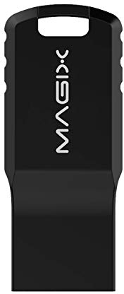 Magix 64GB USB 2.0 Flash Drive Starling, Lese-/Schreibgeschwindigkeit bis zu 10/4 MB/s (Schwarz)