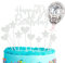 Personalised Happy 70th Birthday Cake Toppers Silver for Men,Women,Him,Her,Happy Birthday Sign for Cake,11p Glitter Cupcake Topper Cake Topper Kit 70th Birthday Cake Decoration for 70th Birthday Party