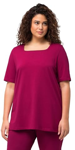Ulla Popken Damen Shirt magnolienrot 46+
