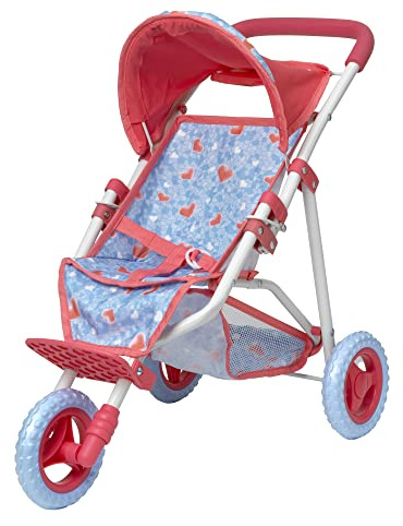 Dolls World DWC Deluxe Kinderwagen mit 3 Rädern