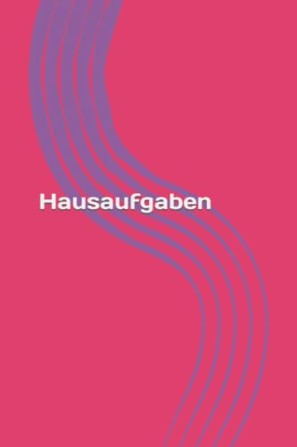 Hausaufgabenheft: mit klarem, minimalistischem Design, 100 Seiten, pink (Hausaufgabenhefte in verschiedenen Farben und Designs)