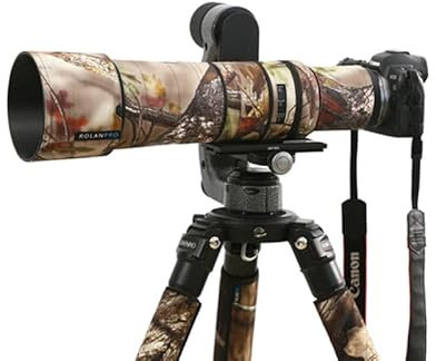 ROLANPRO Housse de protection pour objectif camouflage pour Canon RF 800 mm F11 avec revêtement camouflage STM - #20 étanche