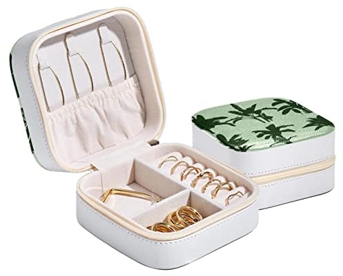 Schmuck-Aufbewahrungsbox, Reise-Schmucketui, Bananenbaum, für Frauen und Mädchen
