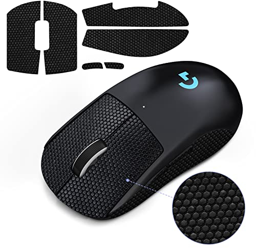 JINGDU Mouse Grip Tape kompatibel mit Logitech G Pro Wireless X Superlight Gaming Mouse, Maus-Aufkleber für GPW X Gaming Maus, Ultrathin G Pro Wireless X Superlight Game Maus,Schwarz
