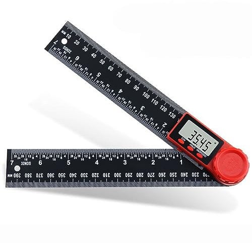 Gasea Digital Angle Finder Ruler, 200mm/7 Inch LCD Digital Protractor Inclinometer Goniometer Angle Measure Tool