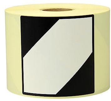 DENIOS Gefahrgut-Etiketten 100 x 100 mm, aus Papier - LQ neu