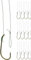 Storfisk fishing & more 12 x Gebundene Angelhaken Wurmhaken mit 50 cm geflochtener Schnur, Größe:6
