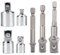 Impact Driver Socket Adapter Set, Impact Socket Adapter, Drill Socket Adaptor, 1/4 to 1/2 Adapter Socket, 1/4 to 3/8 Socket Adapter