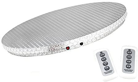 Heavy Duty Rotating Swivel Stand Motorized Turntable Bearing Lazy Organizer 360˚ Rotation Serving Tray for Model Base/Rotating Plants/Crafts Stand/TV/Monitors/Potted Plants/Cake Stand (Color :