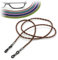 CKB LTD Cordon tour de cou en cuir synthétique pour lunettes de soleil 70 cm, marron, 70 cm
