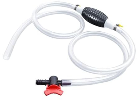 1PC Pompa Trasferimento Liquido Dell'acqua, Pompa a Mano a Benzina Sifone, Portatile Pompa Travaso Gasolio con Tubo Sifone da 2m, per Acqua Benzina Alcol Pompa di Trasferimento Liquido