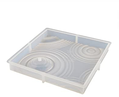 CASNO Silikonform, Harz-Aufbewahrungsbox-Formen, Geometrie-Tablett, Silikon-Achat-Untersetzer-Formen, Blumentopf-Basisformen für Bastelarbeiten