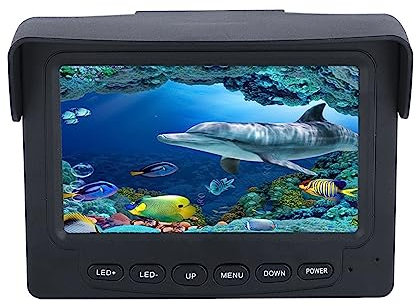 Underwater Fishing Camera, 15M 4.3 Inch 1000tvl Underwater Fishing Video Camera Kit 12 PCS LED IR Lights Video Fish Finder Lake Under Water Fish Cam for Ice Lake Sea Boat Kayak Fishing