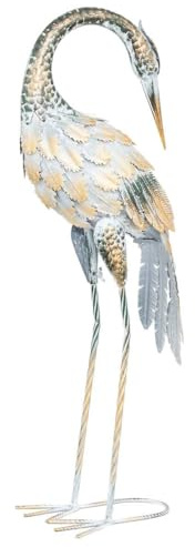 Atmosphera - Deko-Heron Howard h.73cm Metall Mehrfarbig