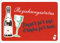 Postkarte Sprüche & Humor Beziehungsstatus: Dinner for one, drinks for two.