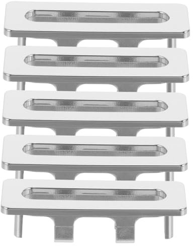 Yardenfun Tapa Del Orificio De Rebosadero Del Lavabo Redonda De Plástico Resistente, Anillo Embellecedor Para Fregadero De Baño, 5 Piezas Para Instalación Rápida y Uso Doméstico