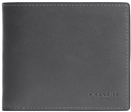 COACH Herren 3-in-1 Geldbörse Billfold, Dunkelgrau, Einheitsgröße