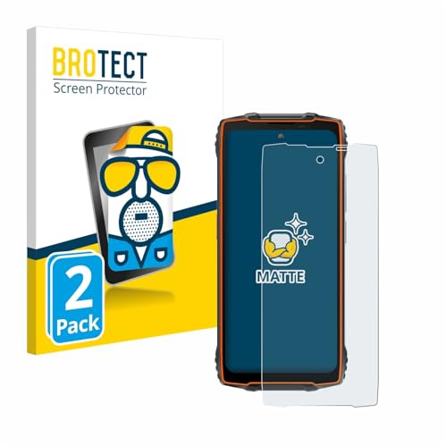 BROTECT Schutzfolie für Blackview BV8200 | 2 Stück Entspiegelnder Displayschutz Made in Germany Matte Displayschutz-Folie Anti-Reflex Anti-Fingerprint Einfache Montage