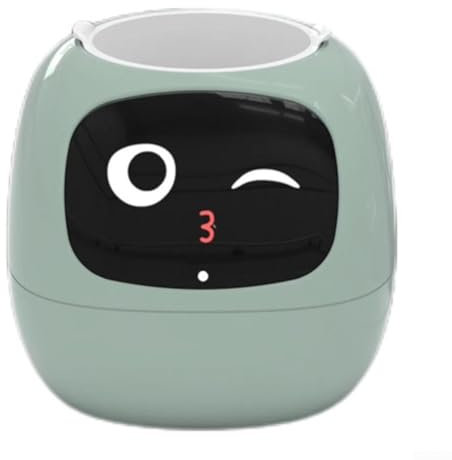 ChicBosomn Intelligenter Blumentopf, Plantagotchi, intelligenter Haustier-Pflanzenroboter, bezaubernder Pflanzenbegleiter mit reichhaltiger Gesteninteraktion, mehrere Ausdrücke, ordentliches Geschenk