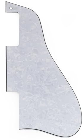 Musiclily Pro 1 Loch Gitarren Schlagbrett Pickguard für EPI China Made ES-335 E-Gitarre, 4-lagig White Pearl
