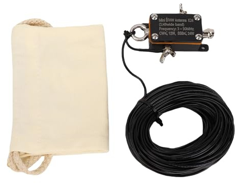 FAUOSWUK 1:49 Balun HF Shortwave-Antenne, Tragbare HF-Kurzwellen-Radio-Antenne für die Amateur-Kurzwellenkommunikation, 3-30 MHz 4 Band 10 M 15 M 20 M 40 M Langer Draht für den