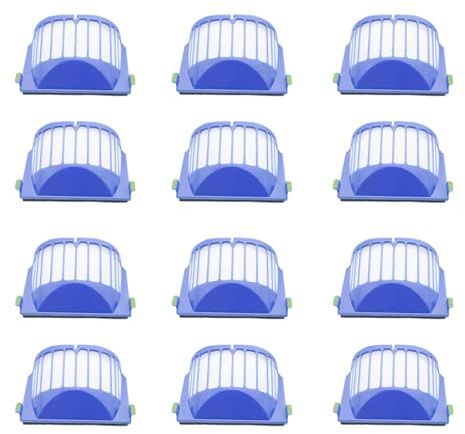 Filtro, Compatibile Con IROBOT ROOMBA, Filtro Aerovac Serie 500 600 528 536 551 552 564 580 595 620 630 650 Robot Aspirapolvere(12pcs)
