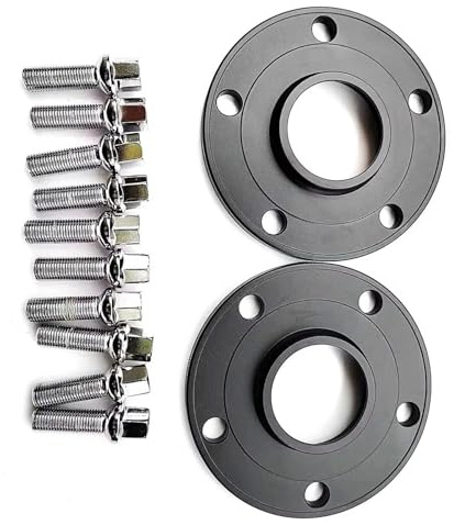 Spurverbreiterungen FÜR Benz Für C-Klasse FÜR AMG 66,6 Hubzentrischer Ring 5X112 Spurverbreiterung 12 mm 2 Stück mit 10 Stück 12 x 1,5 Schrauben Spurverbreiterung