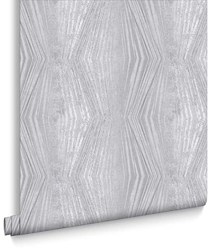 Boutique Silver Vermeil Stripe Wallpaper