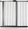 Safetots Extra Tall Metal Safety Gate Pressure Fit, 107.4cm - 115cm, Matt Black, 104cm in Height, Extra Tall Stair Gate, Tall Baby Gate, Easy Installation