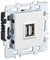 Interrupteur va et Vient - Prises electriques Standard - Prise Murale - Interrupteur va et Vient sans Fil - Prise Murale Casual - Mécanisme USB Double 2.1A + Cache Blanc + Support Métal - Debflex