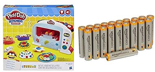 PLAY-DOH Kitchen Creations Magical Oven Set with Amazon Basics Batteries