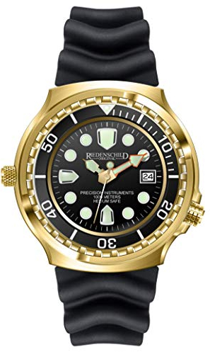 Riedenschild Kampfschwimmer Herrenuhr Extremsport Armee Taucheruhr 1000M Citizen Kaliber, Helium Ventil für Druckausgleich