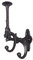 HomeHarmony® Antique Style Cast Iron Wall Mounted Coat Hooks Serpent Gargoyle Design (1852)