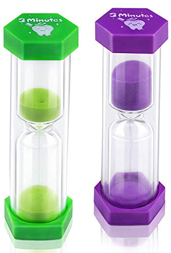 Tooth Brushing Timers for Kids and Teens, 3 Minutes Hourglass Sand Timer