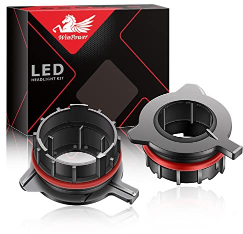 WinPower H7 LED-Lampen-Sockel-Adapter-Halter, unterstützt Sockel, Umwandlungszubehör, kompatibel mit Mercedes-Benz SLK-Serie, passend für BMW E39 5er 520/530 E60/E200/728LI