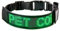 Leadleds LED-Hundehalsband, wiederaufladbar über USB, leuchtendes Haustier-Sicherheitshalsband, grünes Licht, Größe M (37–50 cm)