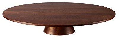 Wooden Food Stand, D. 35 cm H. 6,5 cm, Akazie - Wood