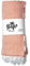 Solife Beach Towel (Coral) - gestreiftes Strand Handtuch aus nachhaltiger Baumwolle, 170x100cm, mit aufblasbarem Kopfkissen
