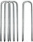 Ground Stakes Anchors, Tent Nails Pegs Steel Garden Staples Metal Heavy Duty Ground Rebar Stake Landscape Gardening Stake for Camping Tents Trampoline Fence (12 Inch,4 Pack)