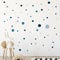WANDKIND Kreise Set 120 Stück Wandtattoo für Babyzimmer V283 Aufkleber Sticker Kreis Wandaufkleber Kinderzimmer Punkte Dots Klebepunkte in verschiedenen Farben (Blau)