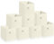 Hibtn Set of 8 Foldable Storage Box, Fabric with Handles Storage Cubes And Cloth Storage Organizer Drawer For Closet And Toys Storage,27 x 27 x 27 cm, Beige